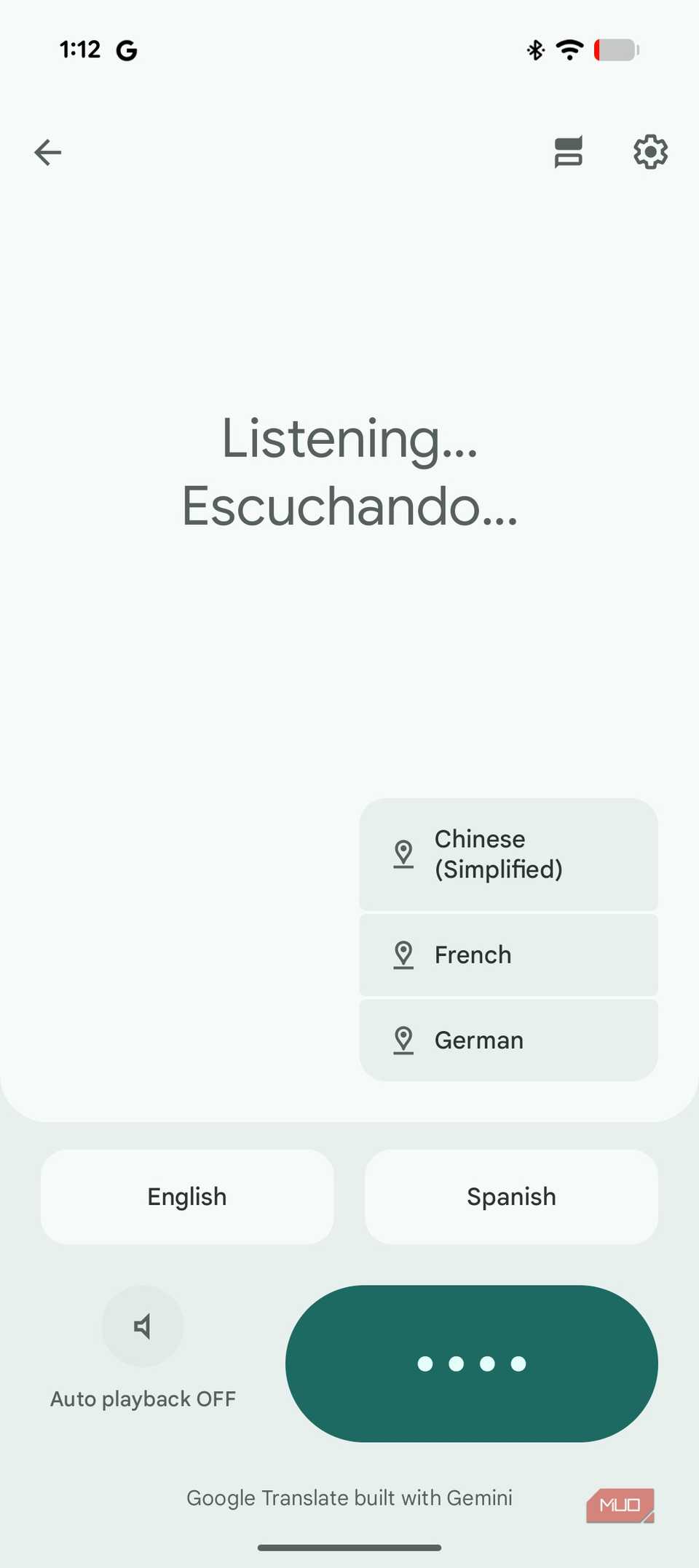 Live translation on the Google Pixel Buds Pro 2.