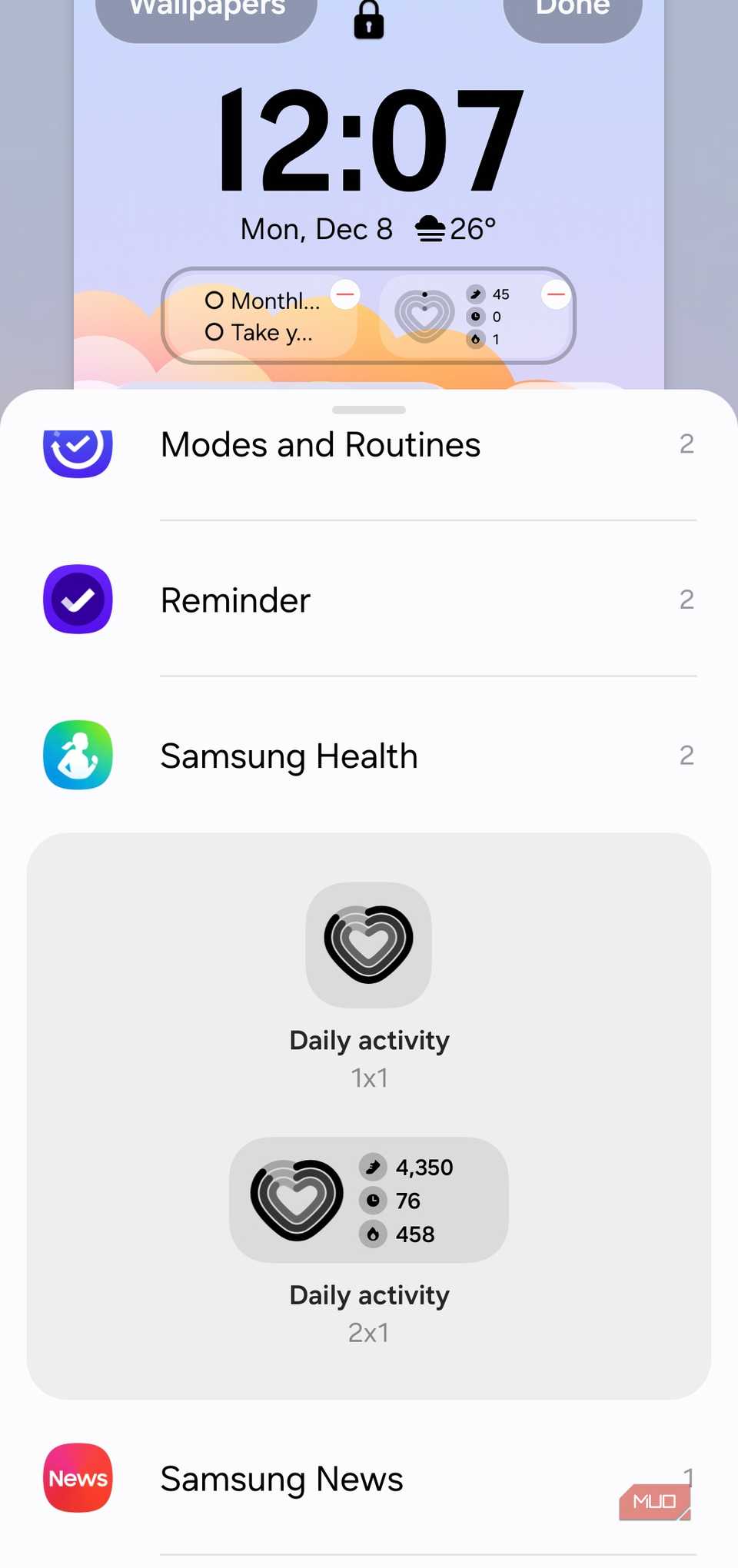 I barely need to unlock my Samsung anymore after adding these widgets