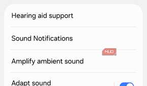 Hearing menu on Android phone