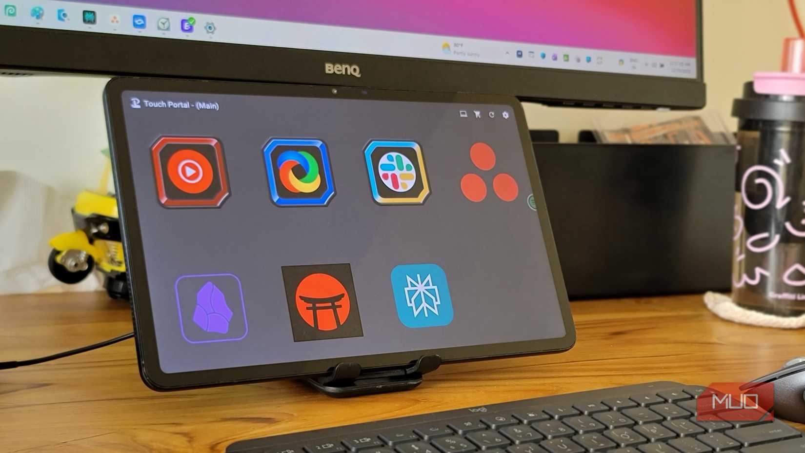 Huawei Honor Pad 8 with Touch Portal Control Panel