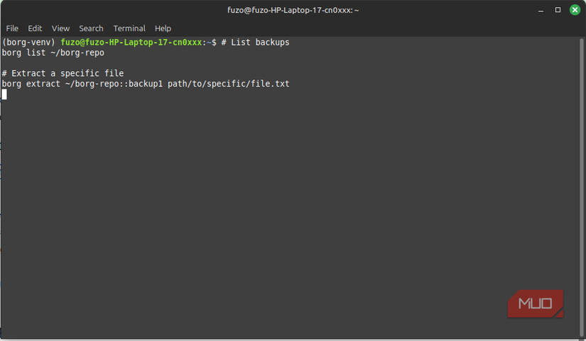 Instant restores with Borgbackup