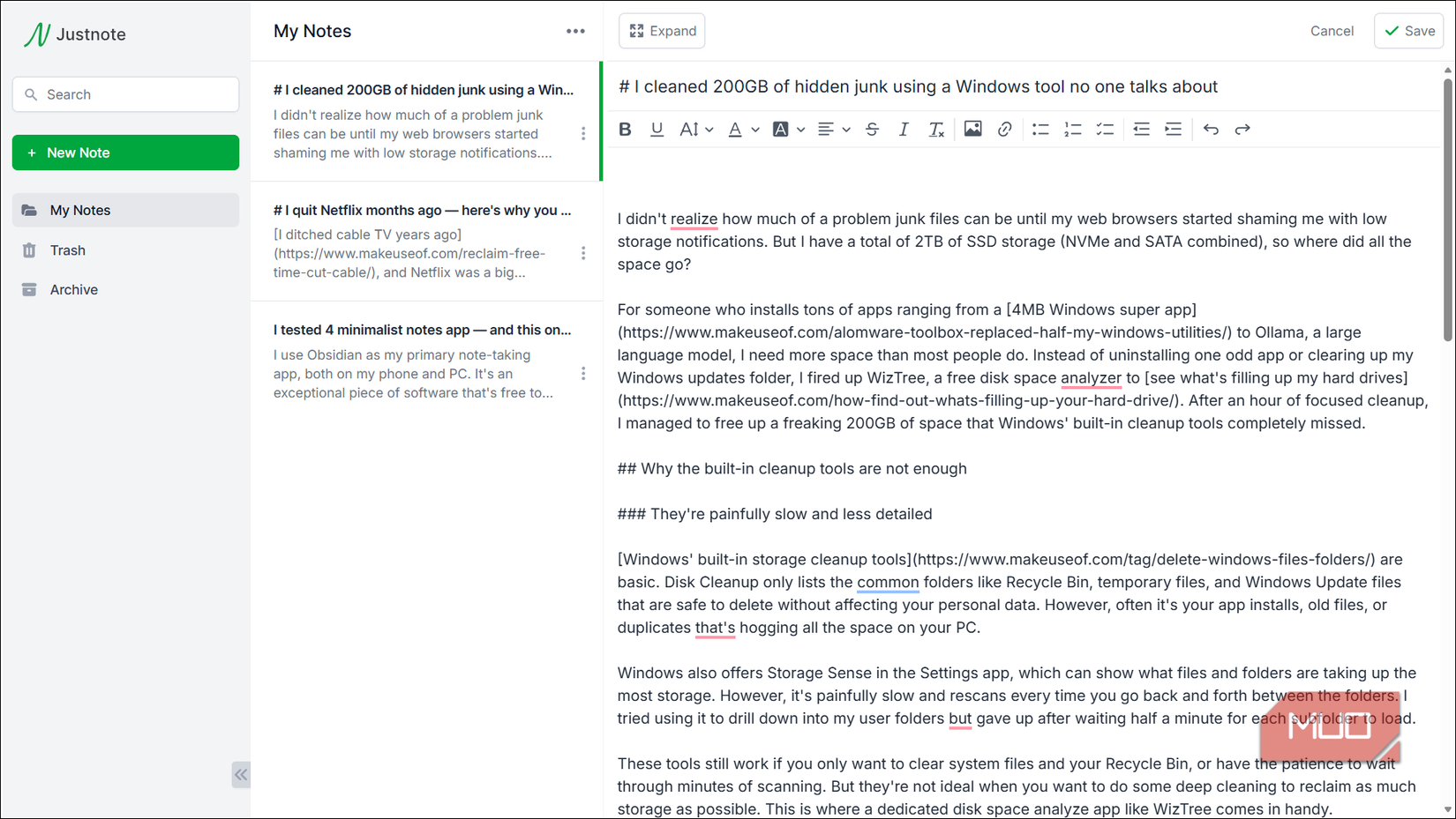 I tested 4 minimalist notes apps — and this one actually stuck