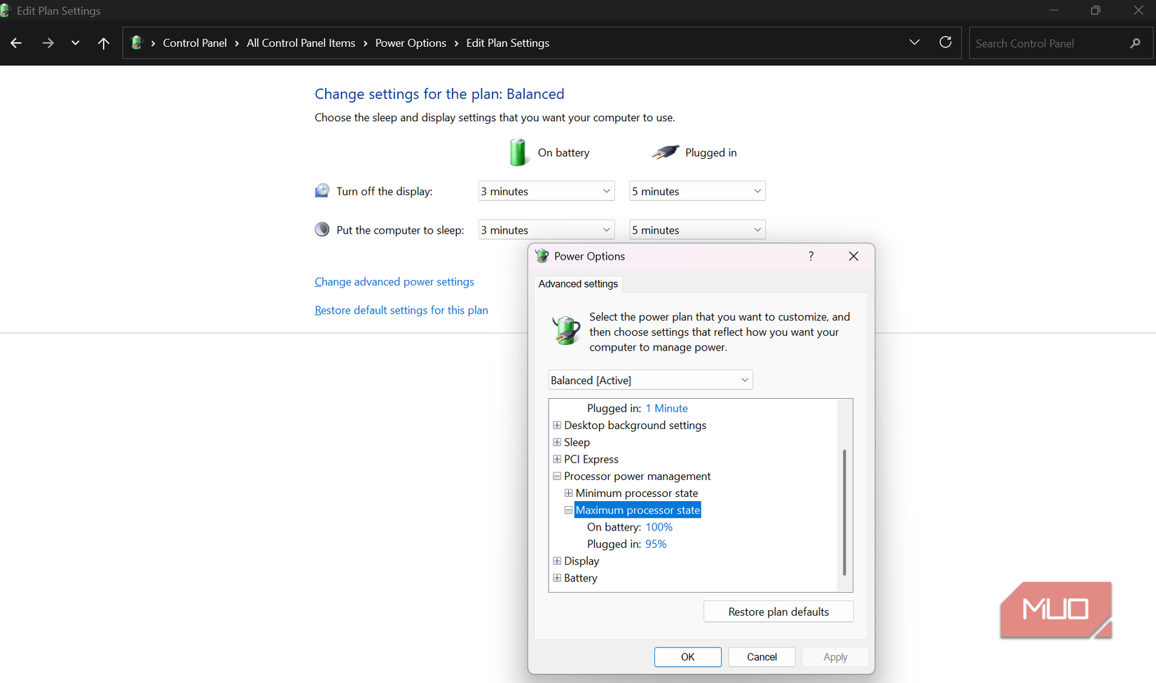 Limit Maximum Processor State