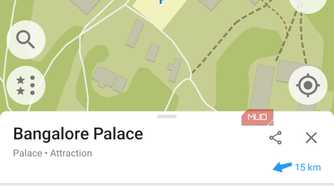 Location search in Organic Maps.