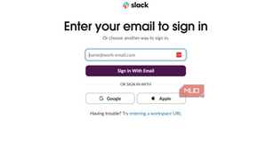 Loging in with SSO on Slack
