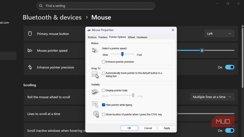 My mouse feels snappier after switching off these Windows settings
