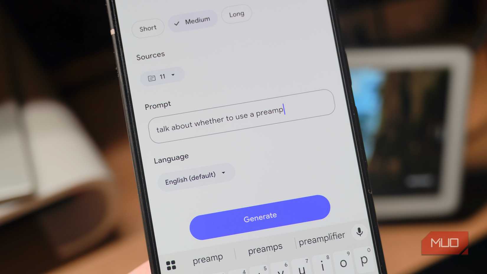 Giving a custom prompt for an Audio Overview.