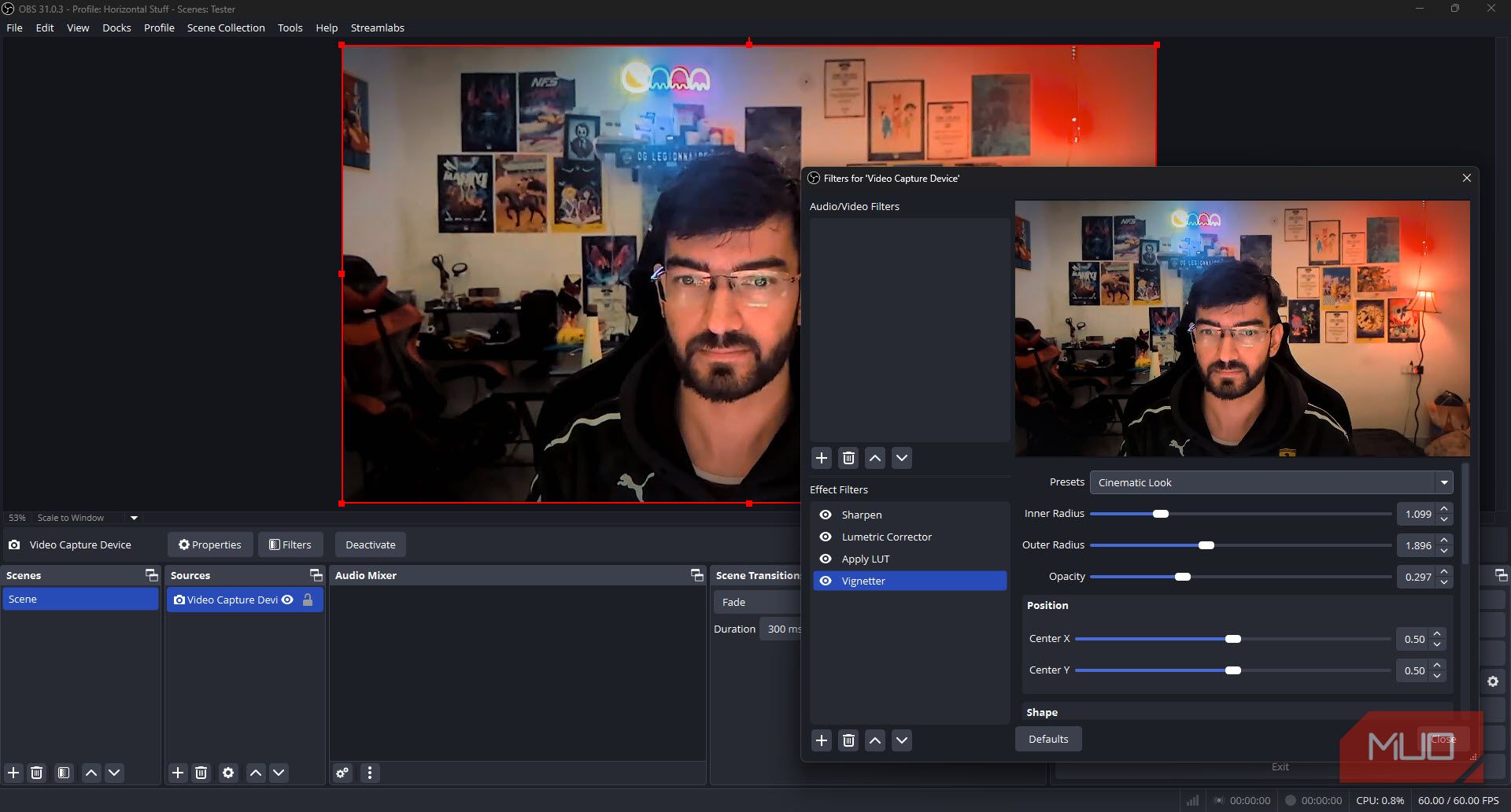 I made my $20 webcam look like a DSLR using free OBS plugins