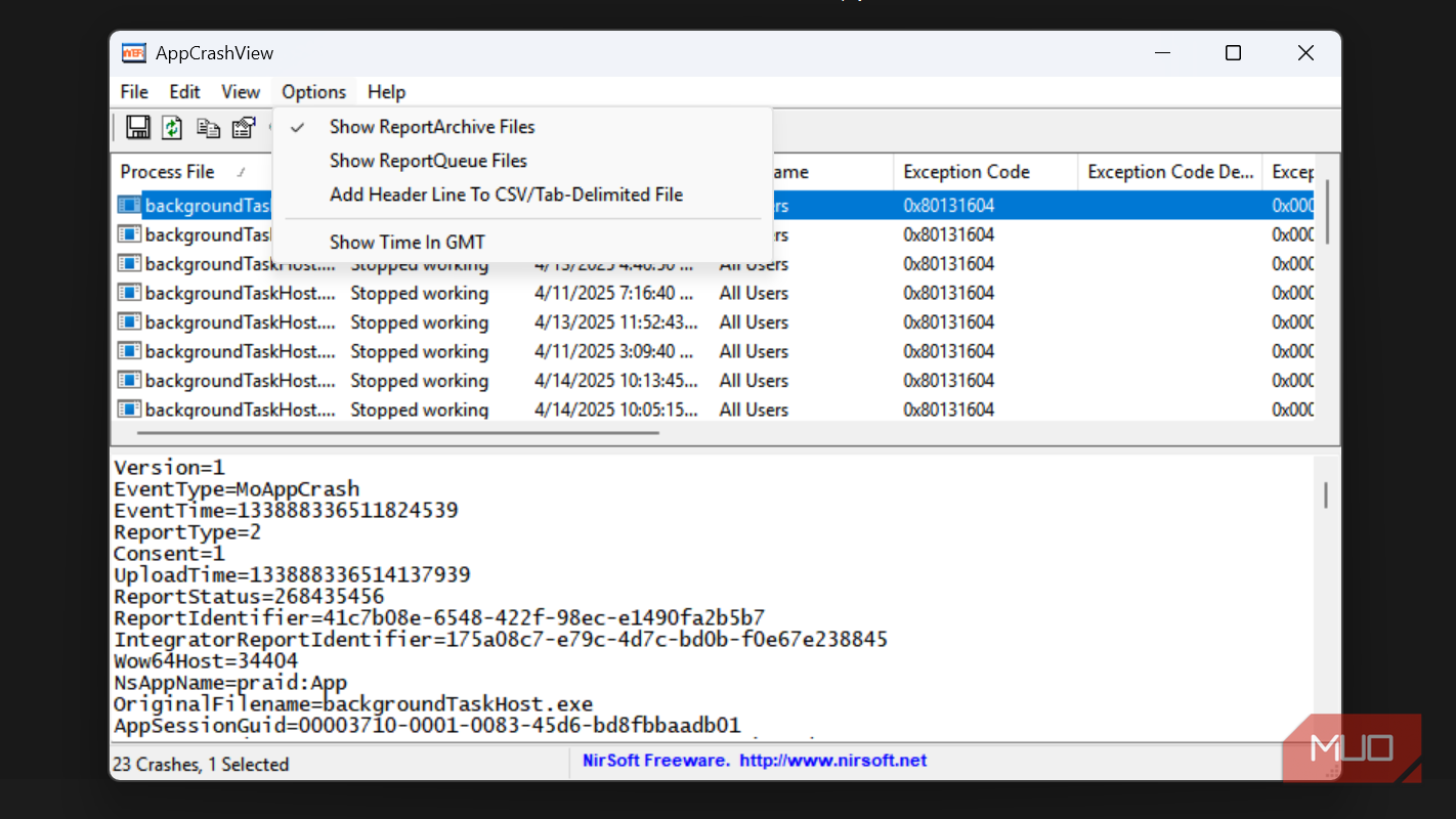 Appcrashview This portable Windows toolkit fits on a single USB and replaces dozens ...