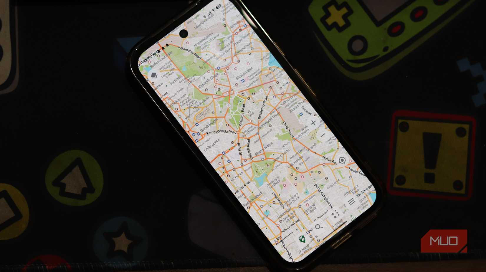 Organic Maps running on Google Pixel 9a.