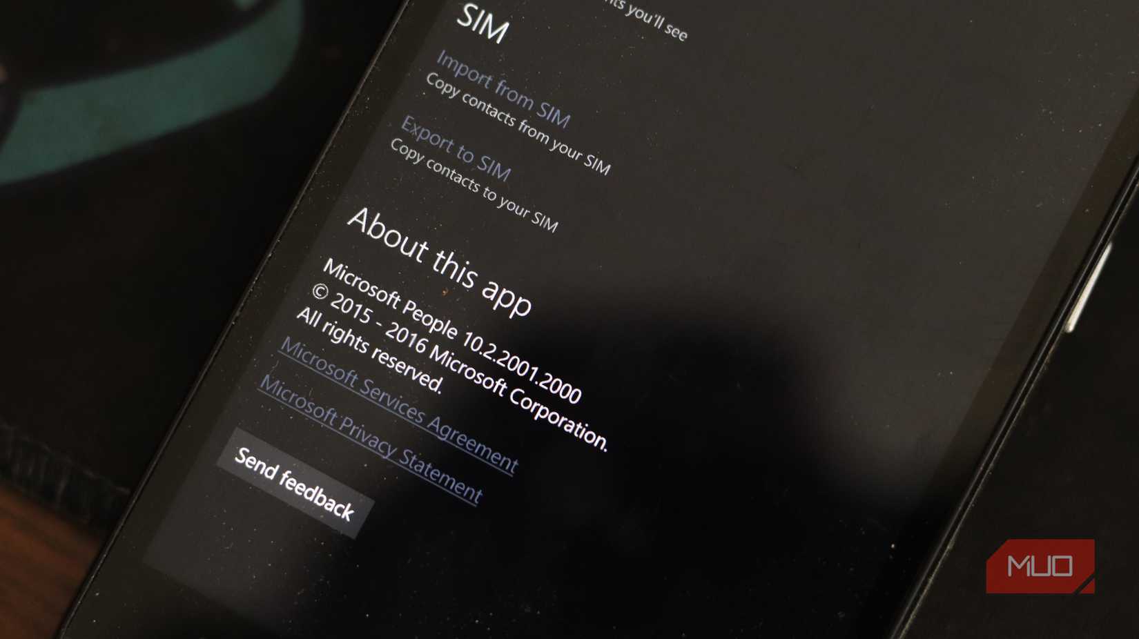 Aplicación People Hub sobre la sección.