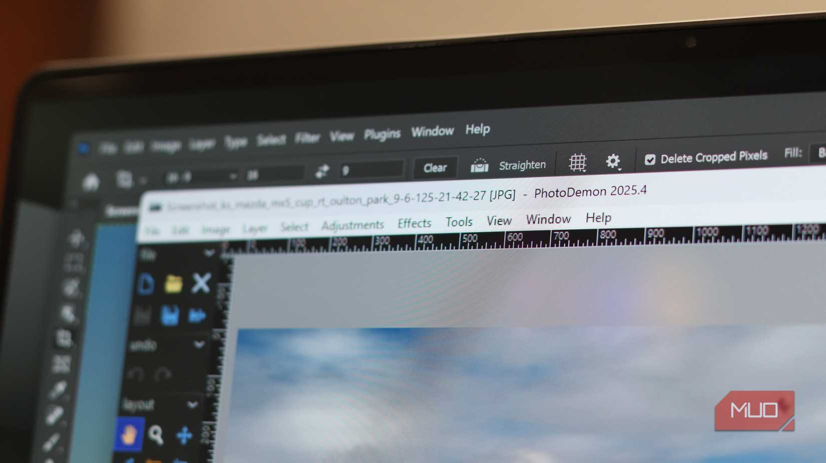 PhotoDemon running on top of Photoshop.