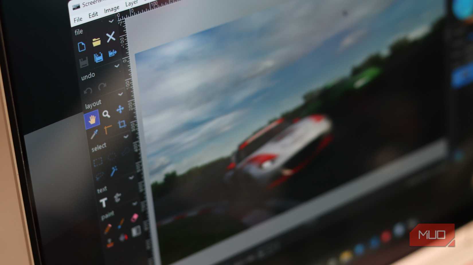 PhotoDemon toolbar closup.