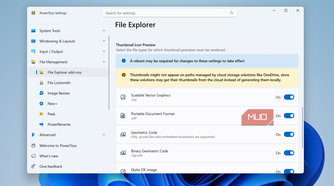 PowerToys File Explorer addons