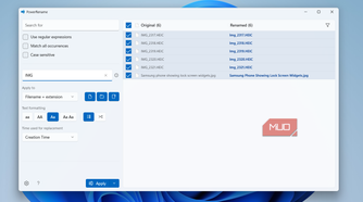 PowerToys PowerRename tool on PC