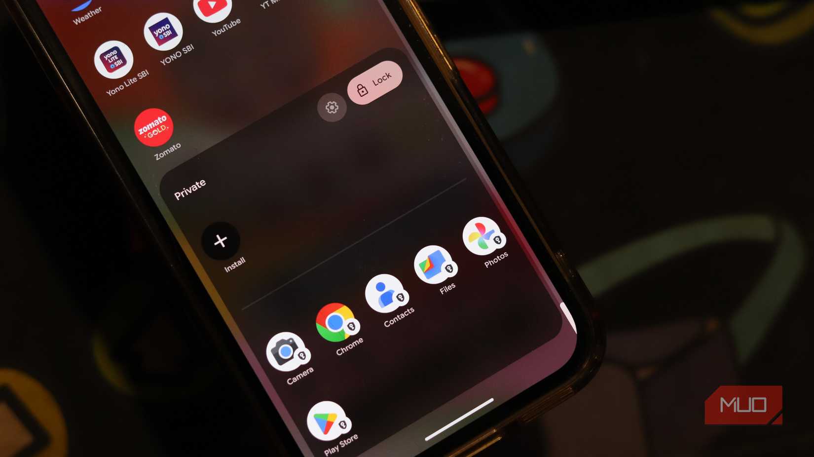 Espacio privado en Pixel 9a.