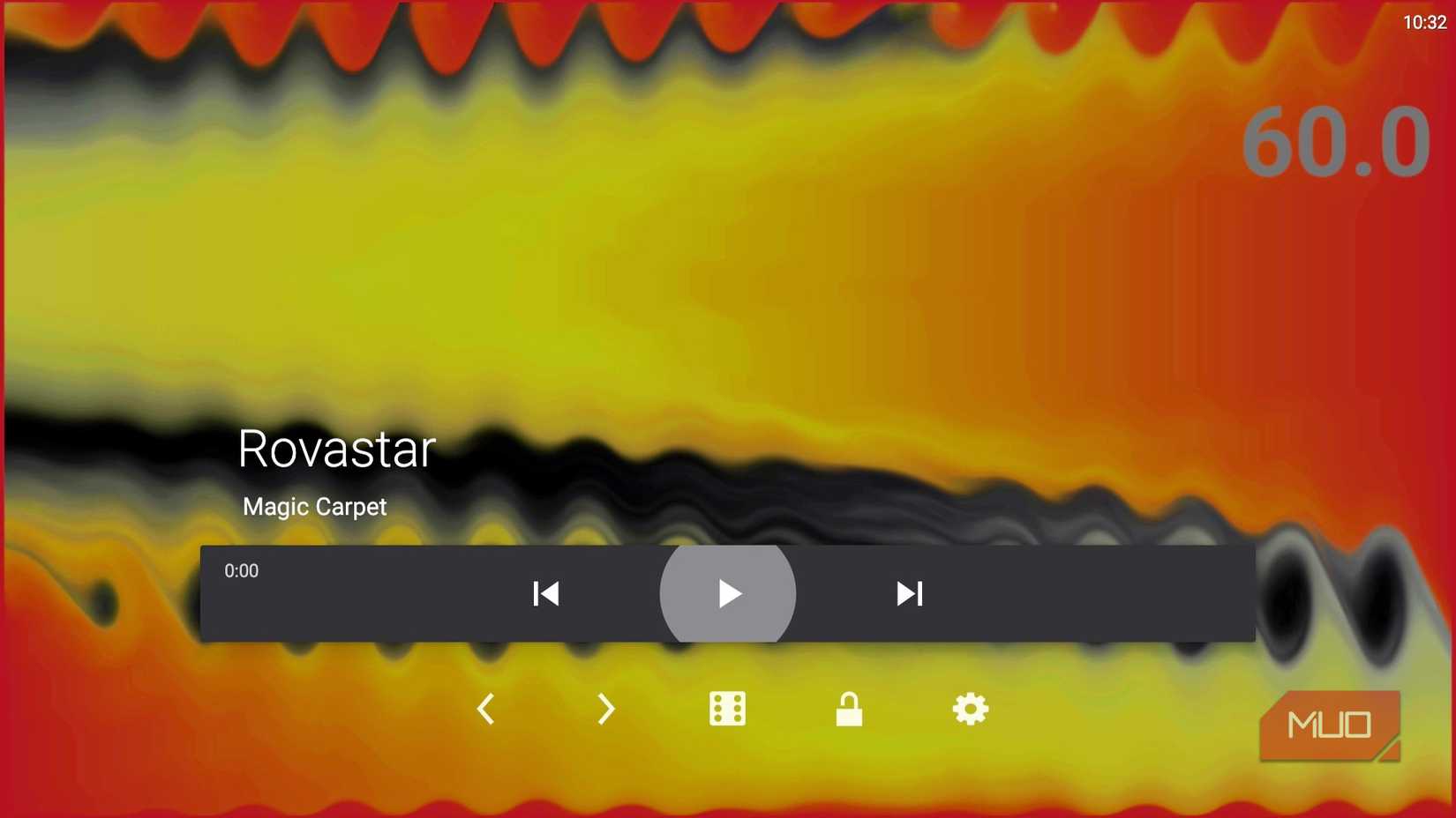 projectM Music Visualizer app on TV
