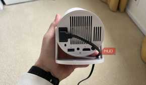 The ports of the Magcubic Auto Keystone Mini Portable Projector