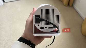 The ports of the Magcubic Auto Keystone Mini Portable Projector
