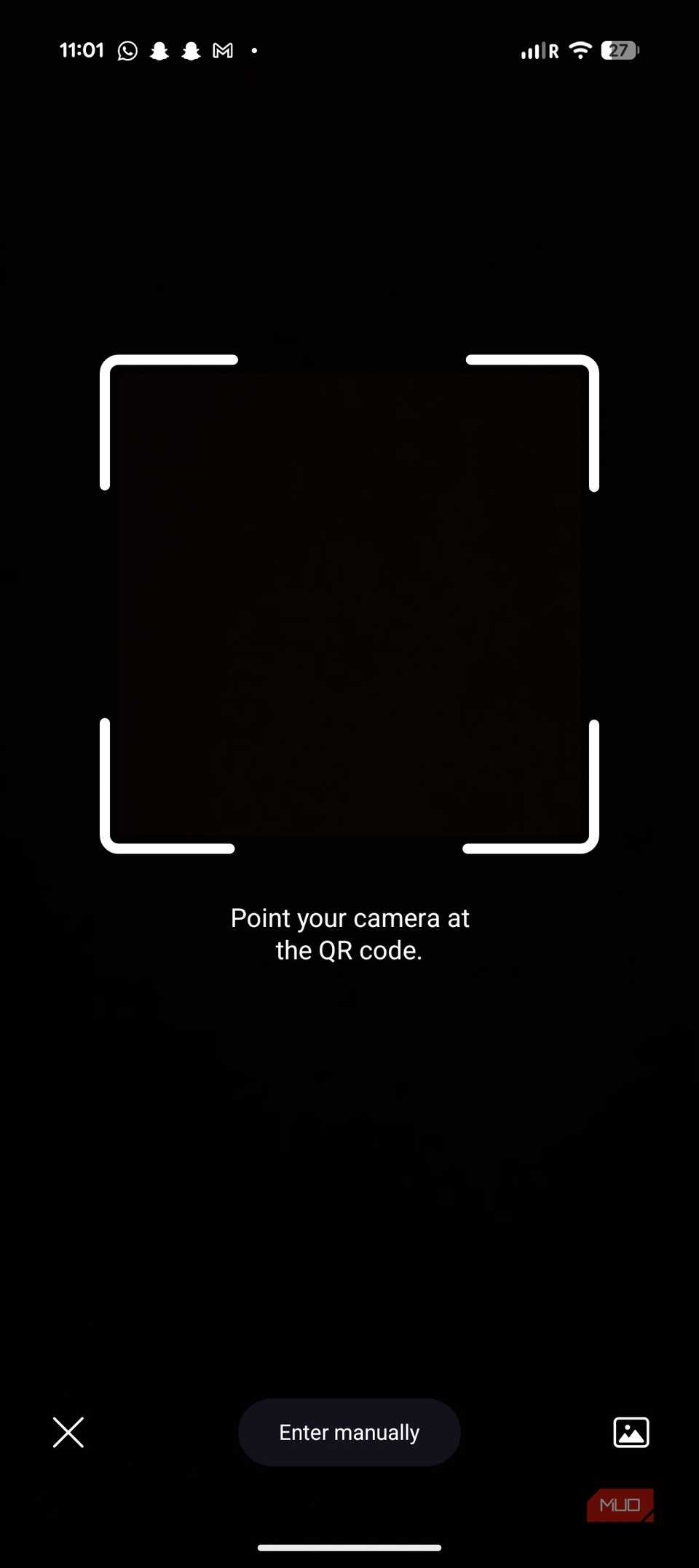 Adding Proton Authenticate New Code screen.