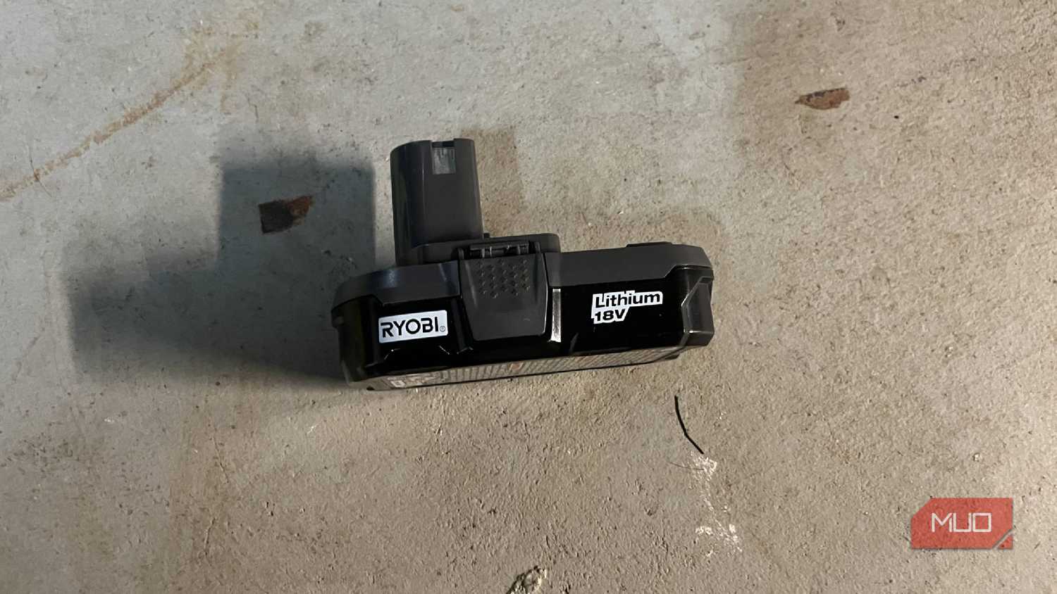 The battery of a RYOBI drill