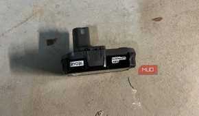 The battery of a RYOBI drill