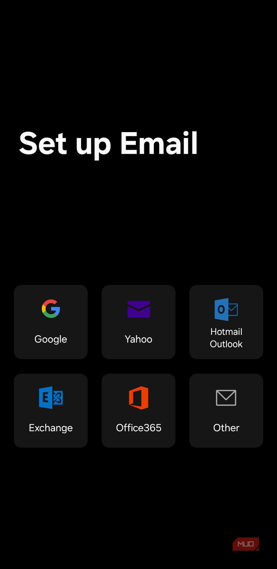 Aplicación de correo electrónico Samsung en el teléfono Galaxy