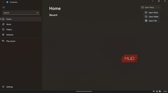 Screenbox app home screen.