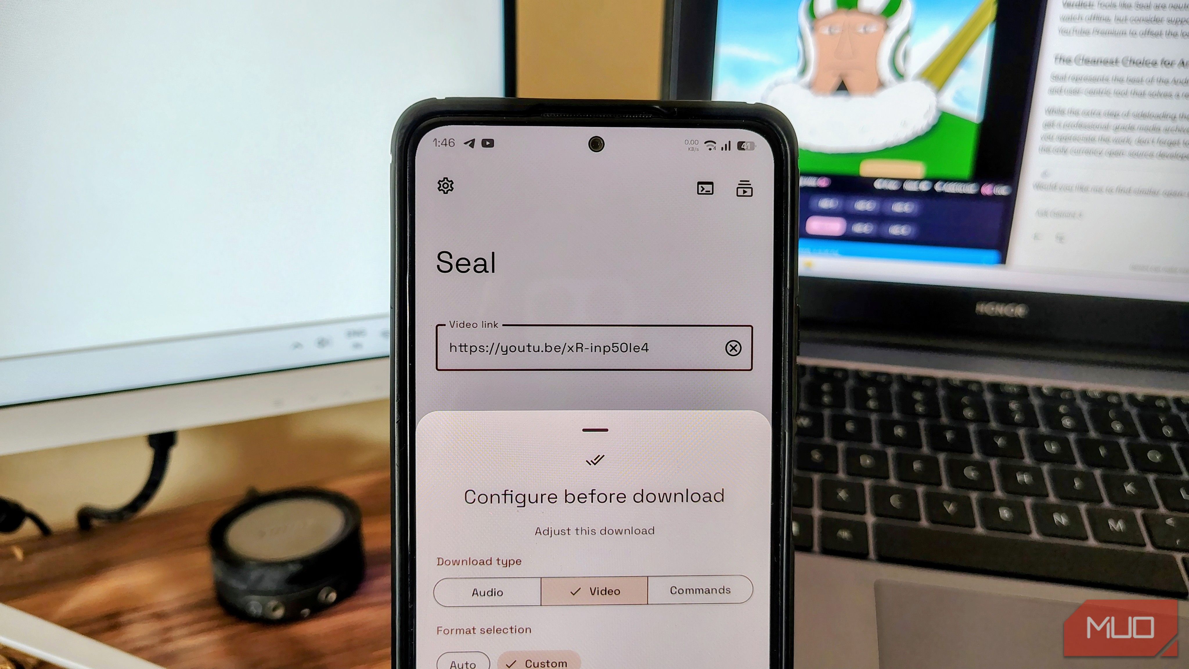 Seal configarution menu.
