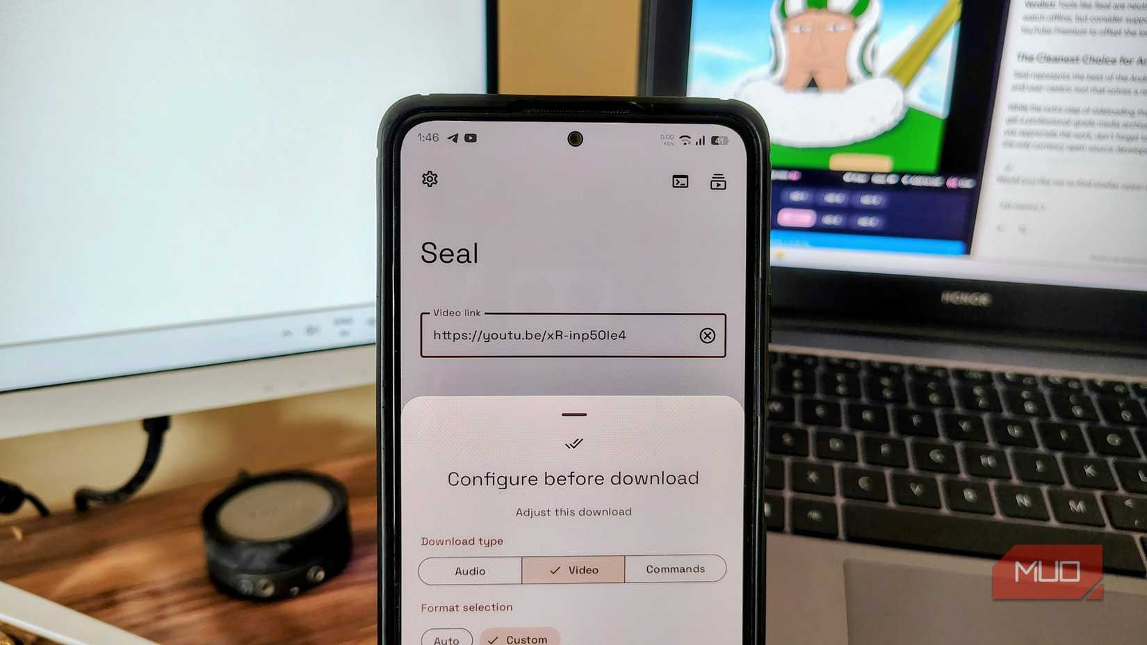 Seal configarution menu.