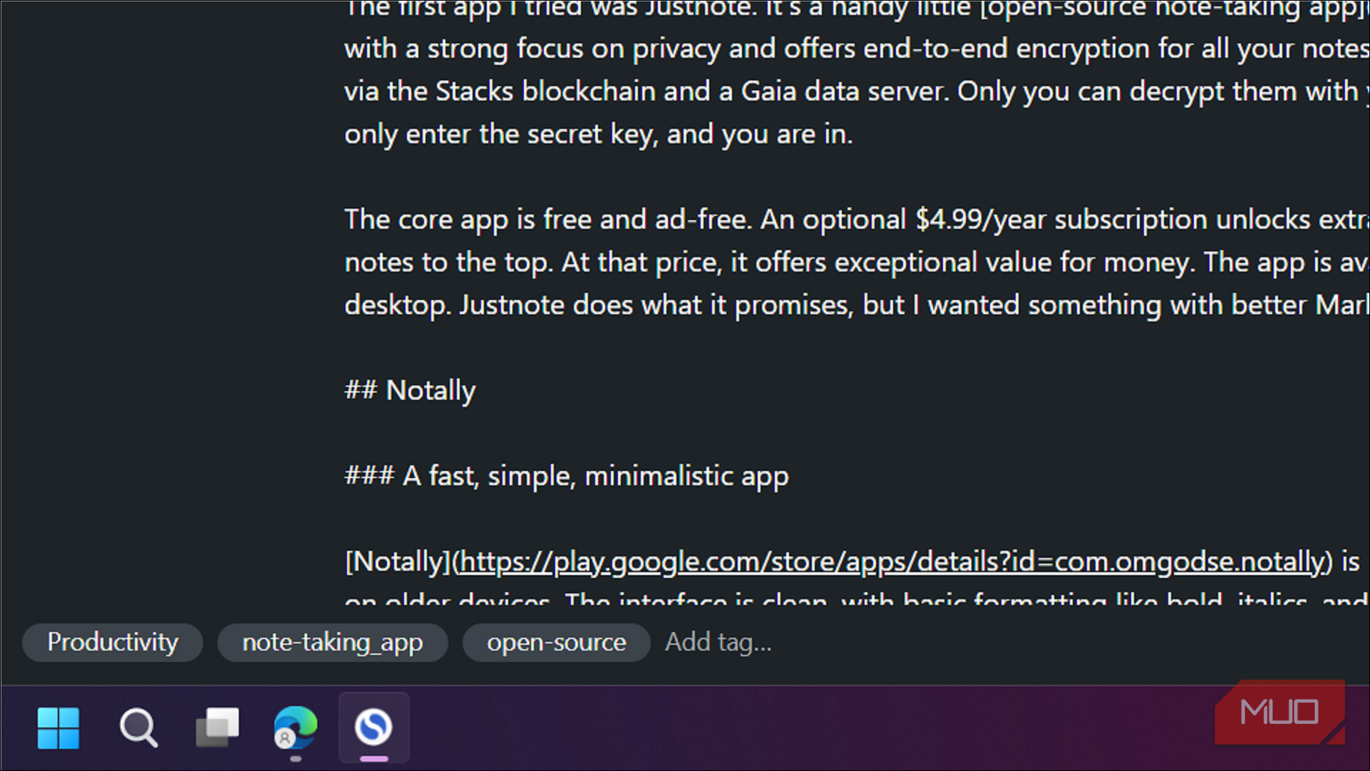 I tested 4 minimalist notes apps — and this one actually stuck
