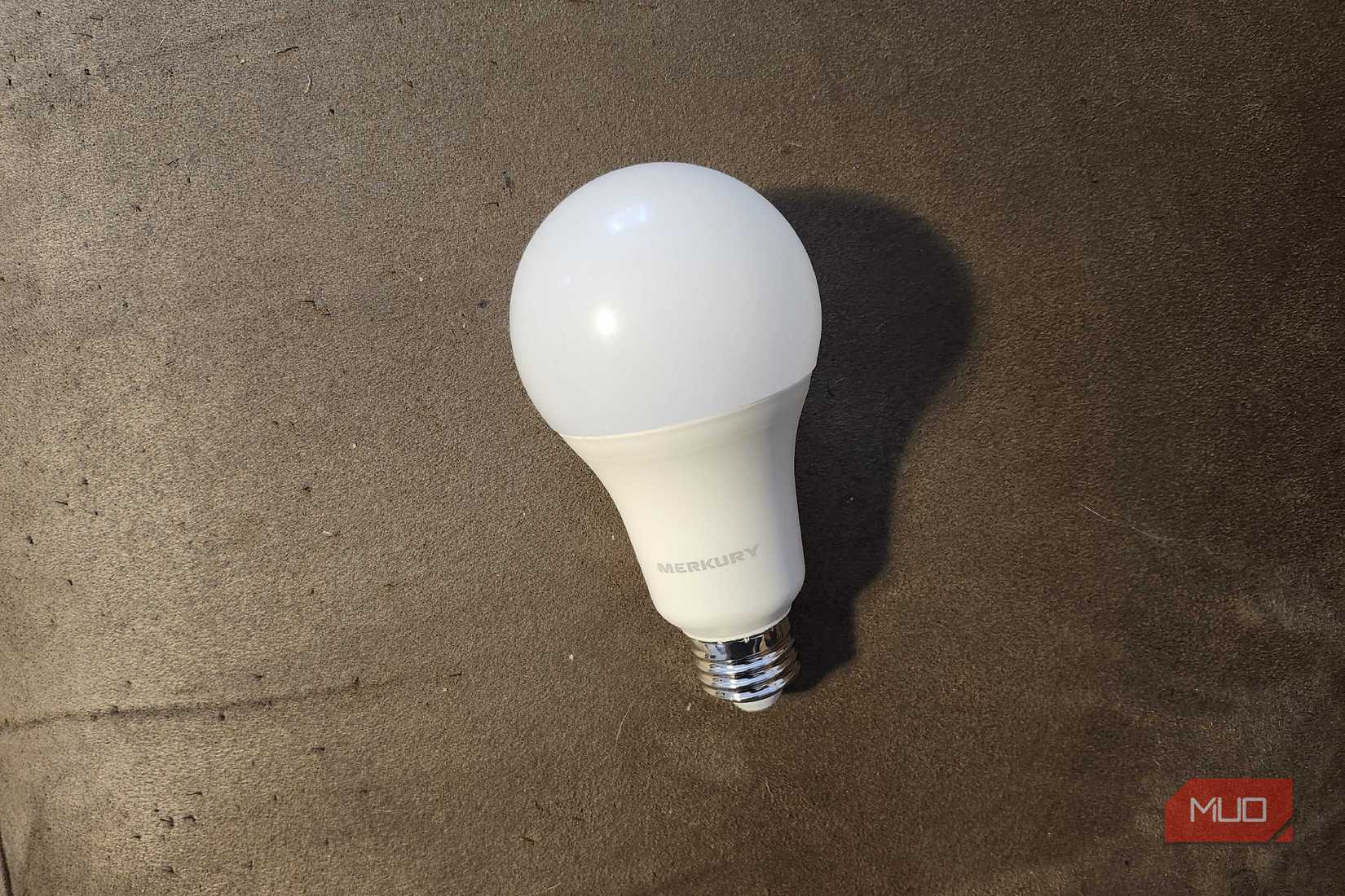 Smart Bulb by Merkury on my couch
