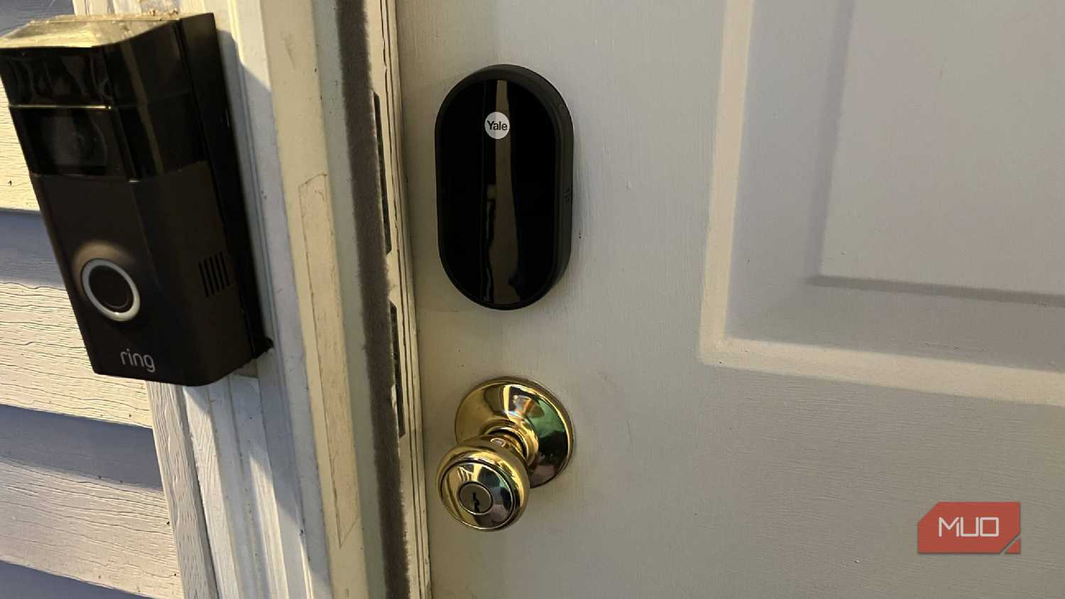 The front of a Yale smart lock