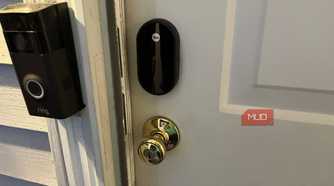 The front of a Yale smart lock