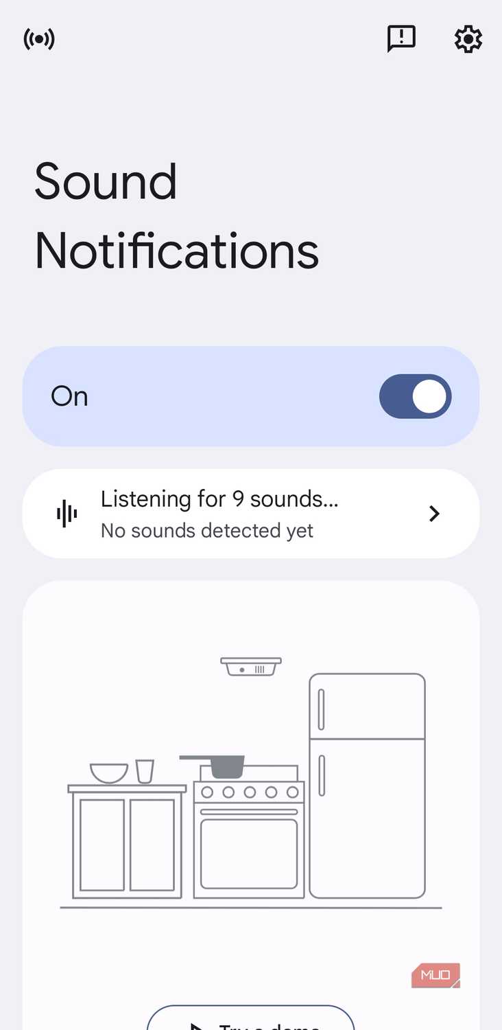 Sound notifications menu on Android phone
