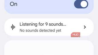 Sound notifications menu on Android phone