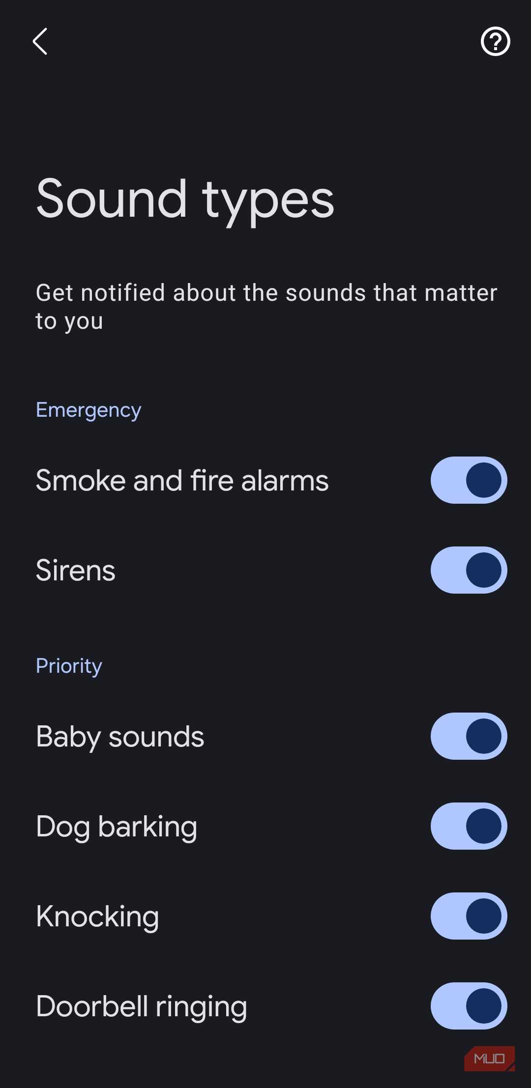 Phone Notification Selection Your Android phone can warn you about important sounds you can’t hear ...
