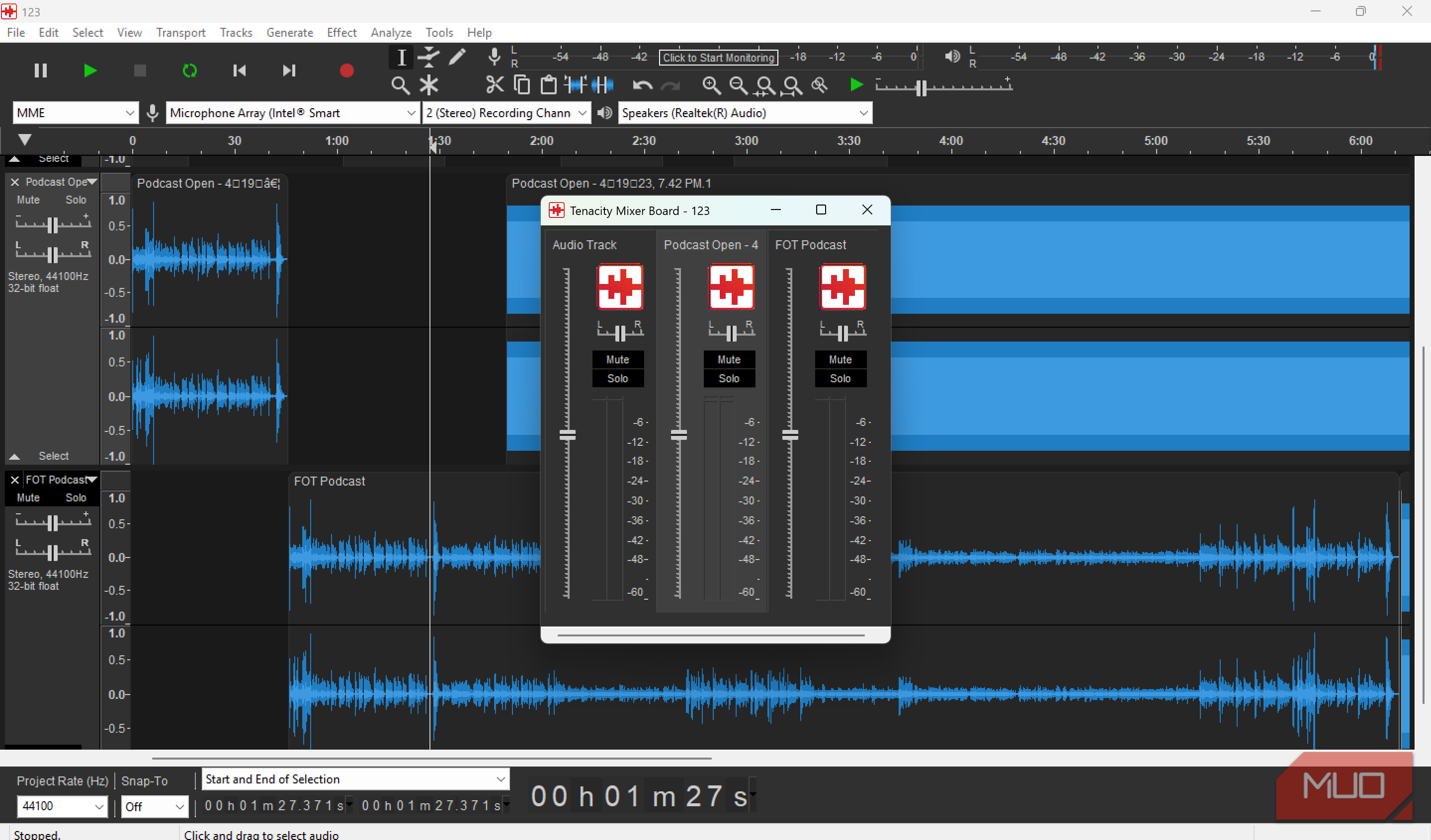 Using Tenacity Audacity was too clunky, so I switched to this modern open-source audio ...