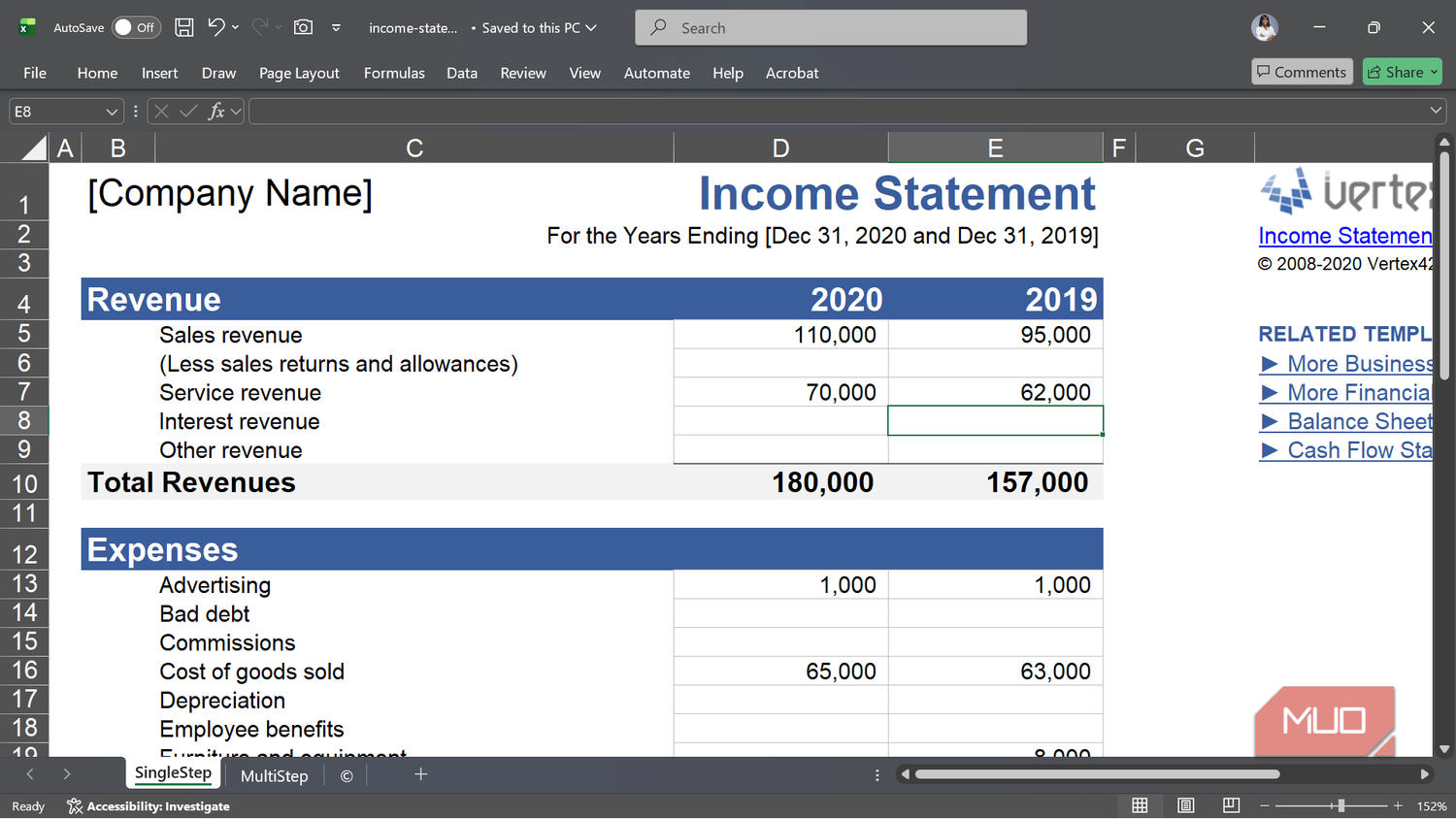Excel Income Statement Data These Excel templates make complex tasks dead simple — and they’re all free
