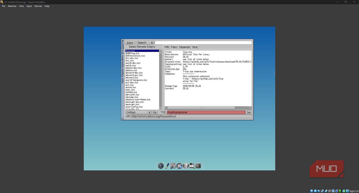 Tiny Core Linux Desktop View 7 operating systems you should try on your virtual machine this weekend