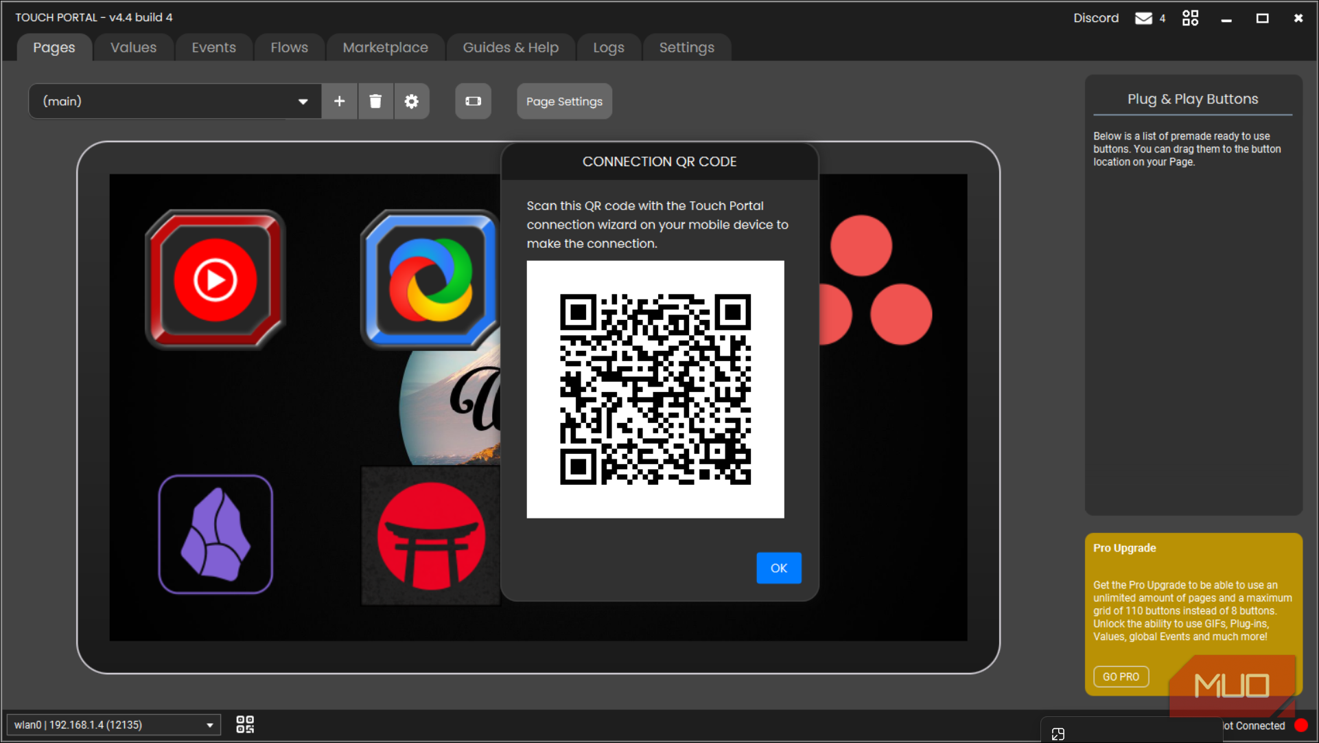 Touch Portal Connection QR Code
