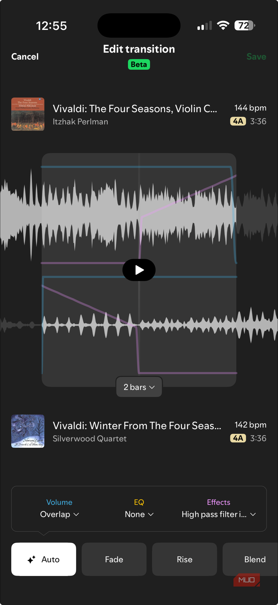 Transitions in Spotify AI