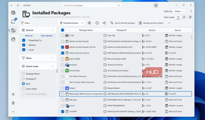 UniGetUI uninstall menu