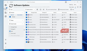 UniGetUI update menu