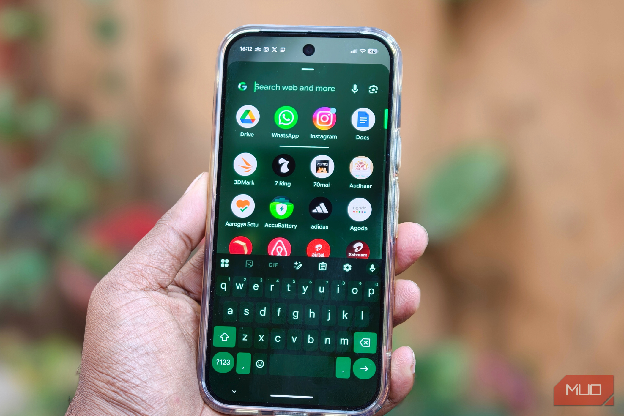 App drawer open on the Google Pixel 10 Pro