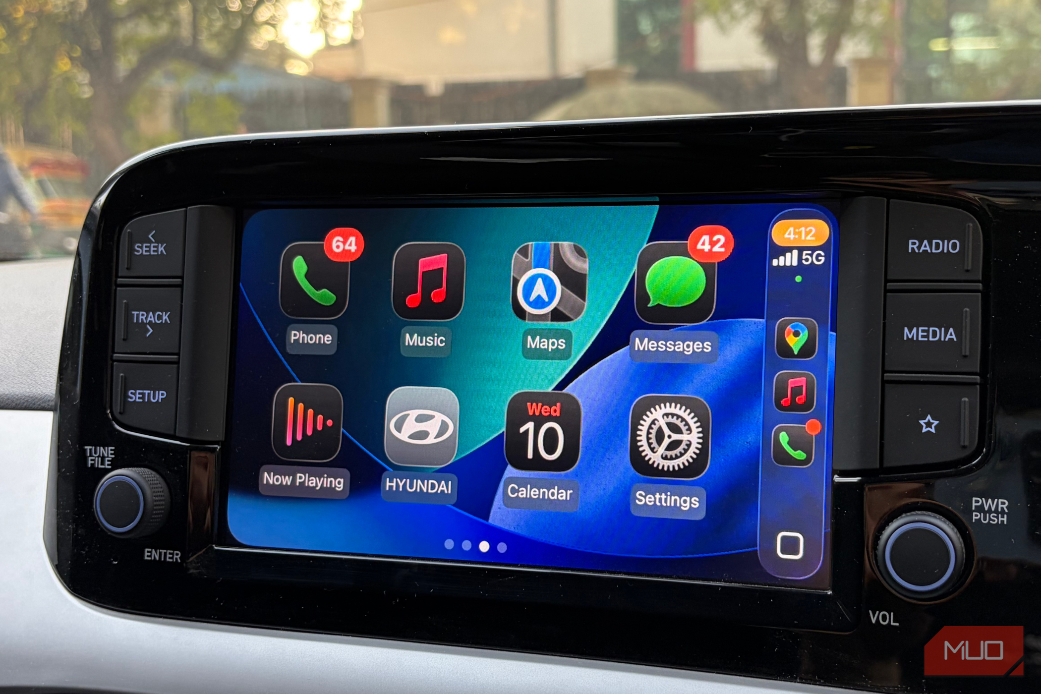 Apple CarPlay's apps on the infotainment screen