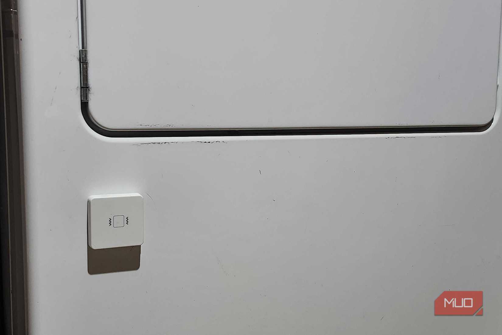 The THIRDREALITY vibration sensor on the front of my dryer