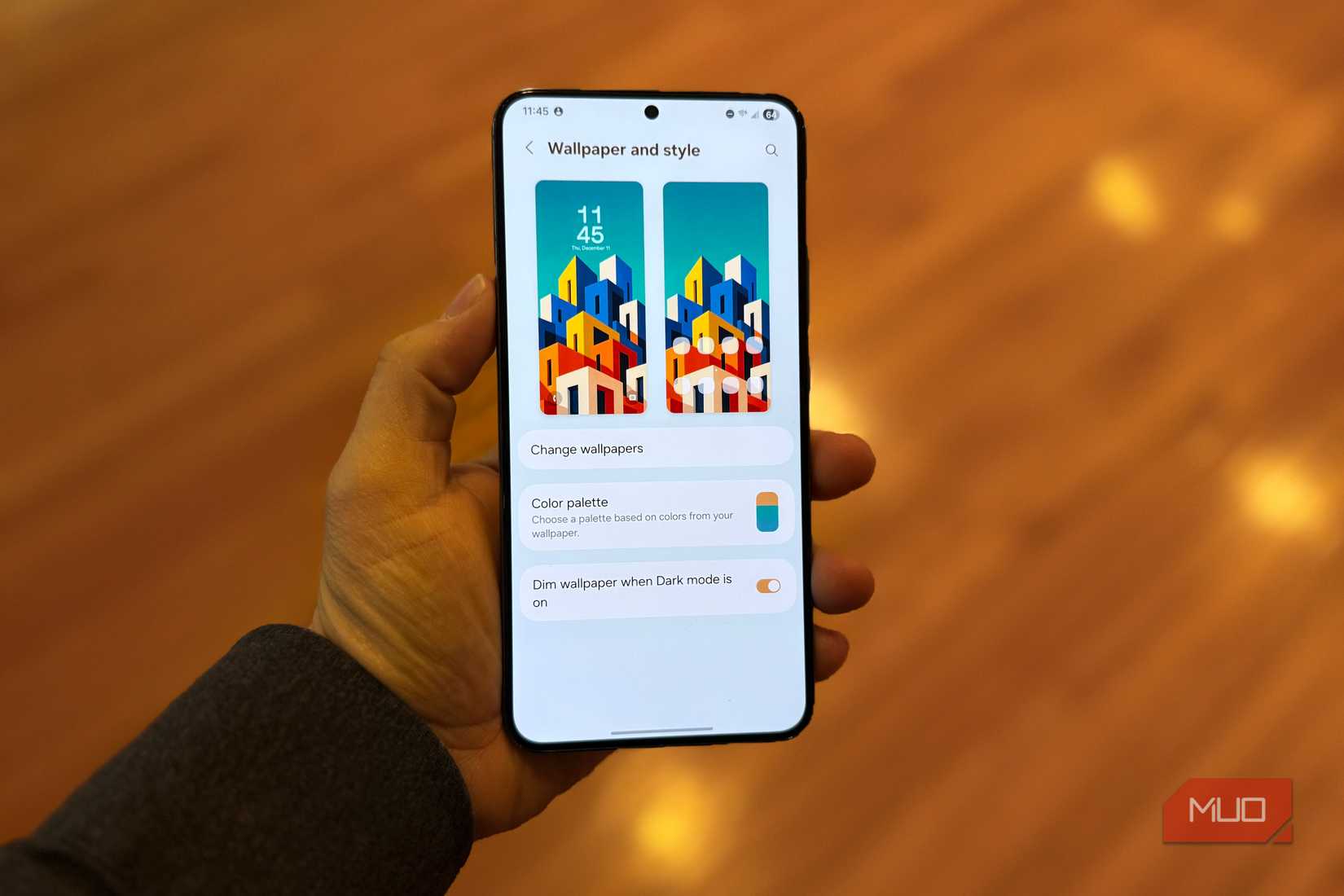 Wallpaper Settings on Samsung
