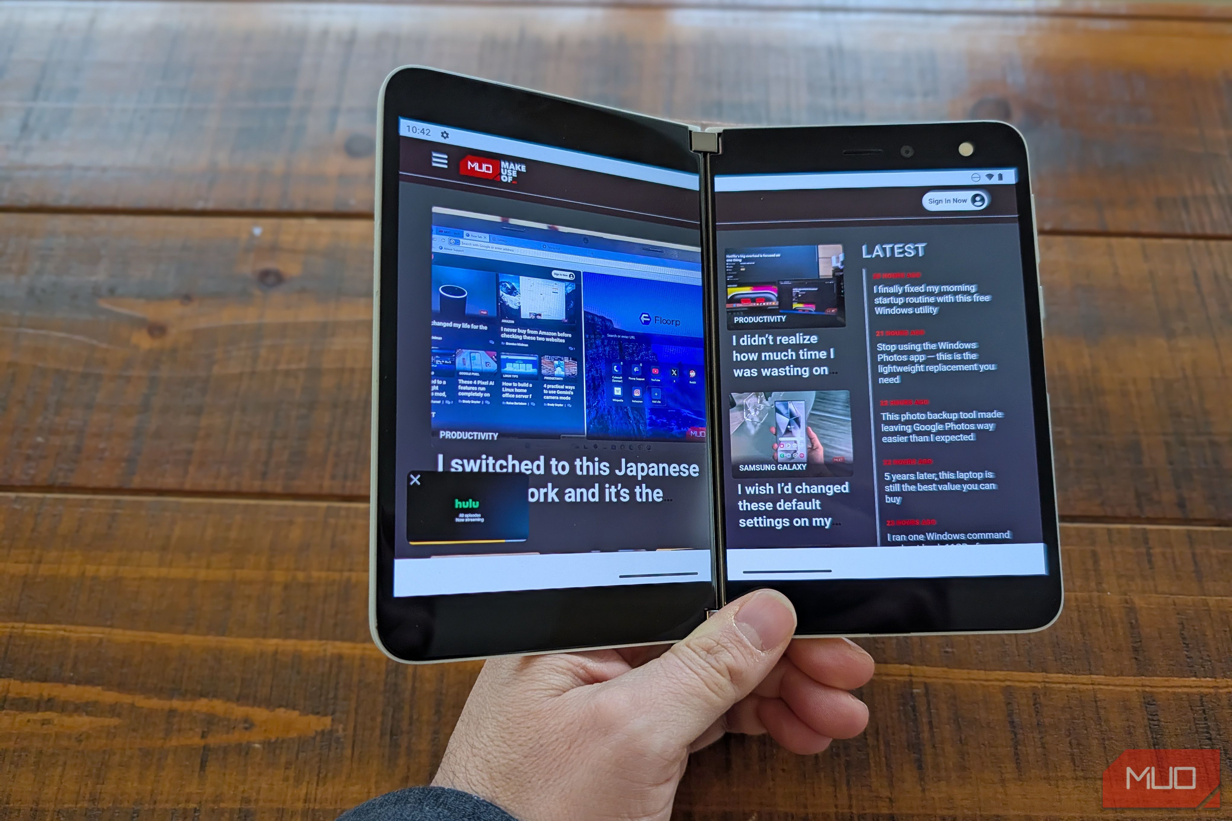 Foldable phones are cool, but this type of dual screen device is better