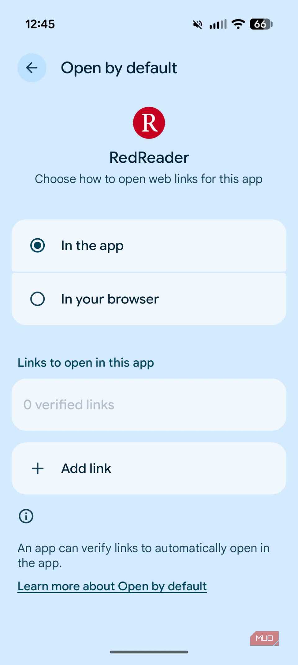 Picking default Reddit app